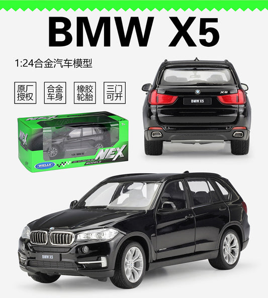 1/24 Scale BMW X5 Luxury Crossover SUV Diecast Model Car