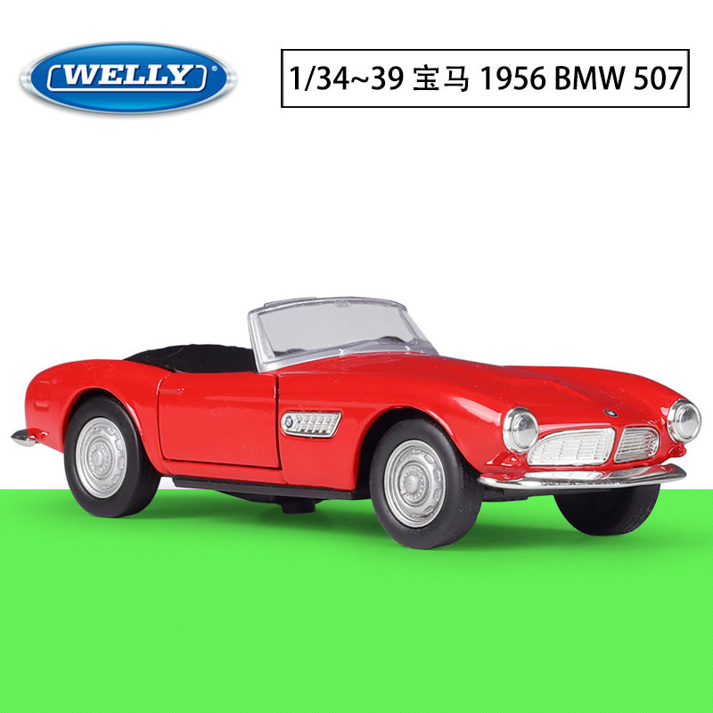 1/36 Scale 1956 BMW 507 Convertible Diecast Model Car Pull Back Toy