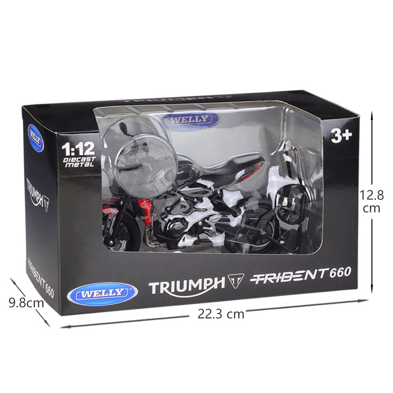 1/12 Scale Triumph Trident 660 Motorcycle Diecast Model