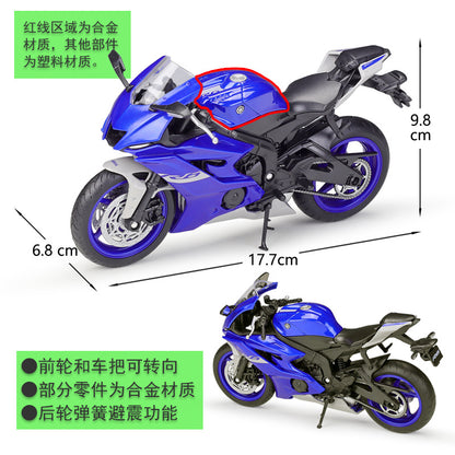 1/12 Scale 2020 Yamaha YZF-R6 Sport Bike Diecast Model Motorcycle