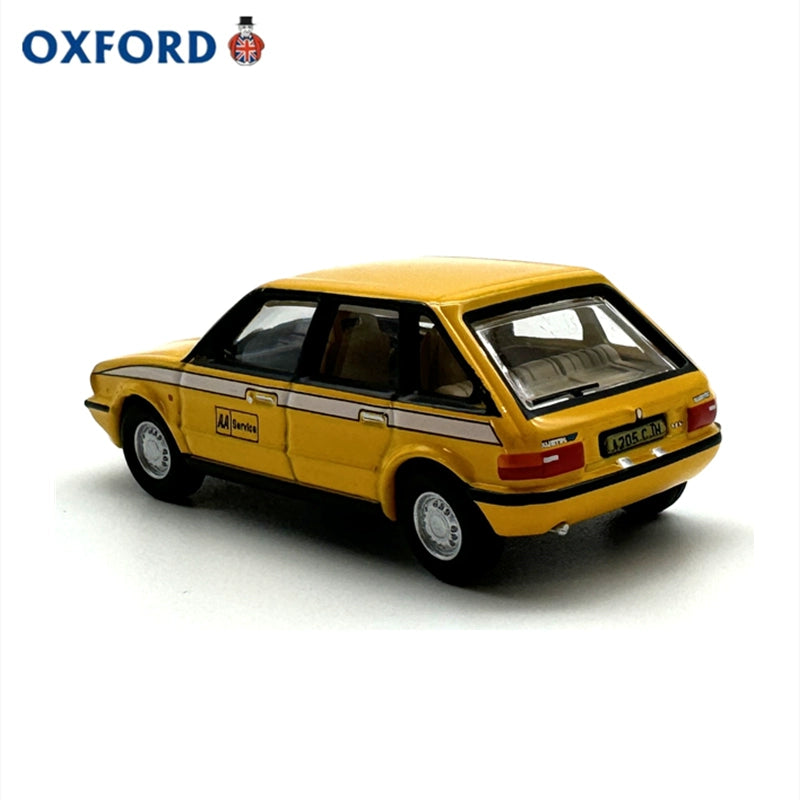 1/76 Scale Austin Maestro Yellow Diecast Model Car