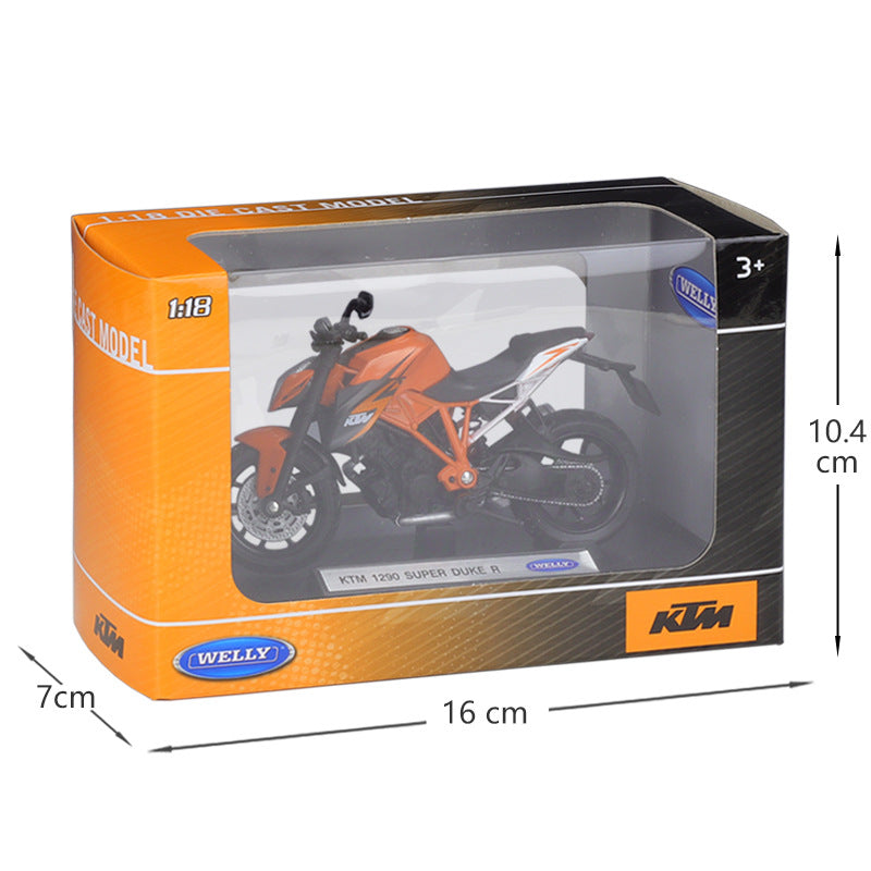 1/18 Scale KTM 1290 Super Duke R Motorcycle Diecast Model