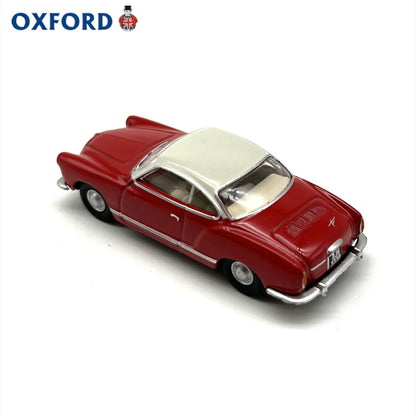 1/76 Scale Volkswagen Karmann Ghia Red Diecast Model Car