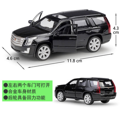 1/36 Scale 2017 Cadillac Escalade SUV Diecast Model Car Pull Back Toy