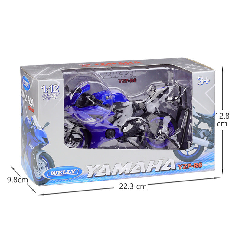 1/12 Scale 2020 Yamaha YZF-R6 Sport Bike Diecast Model Motorcycle