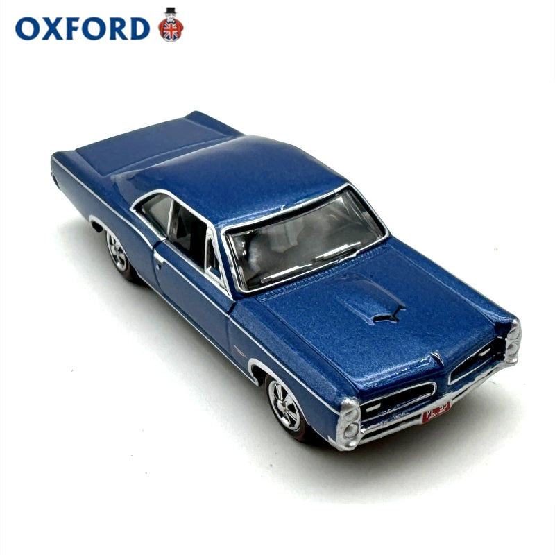 1/87 Scale 1966 Pontiac GTO Blue Diecast Model Car