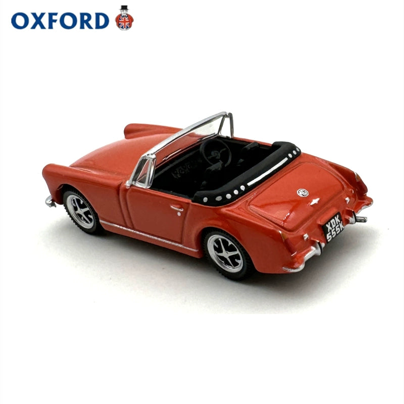 1/76 Scale MG Midget MkIII Sports Car Orange Diecast Model