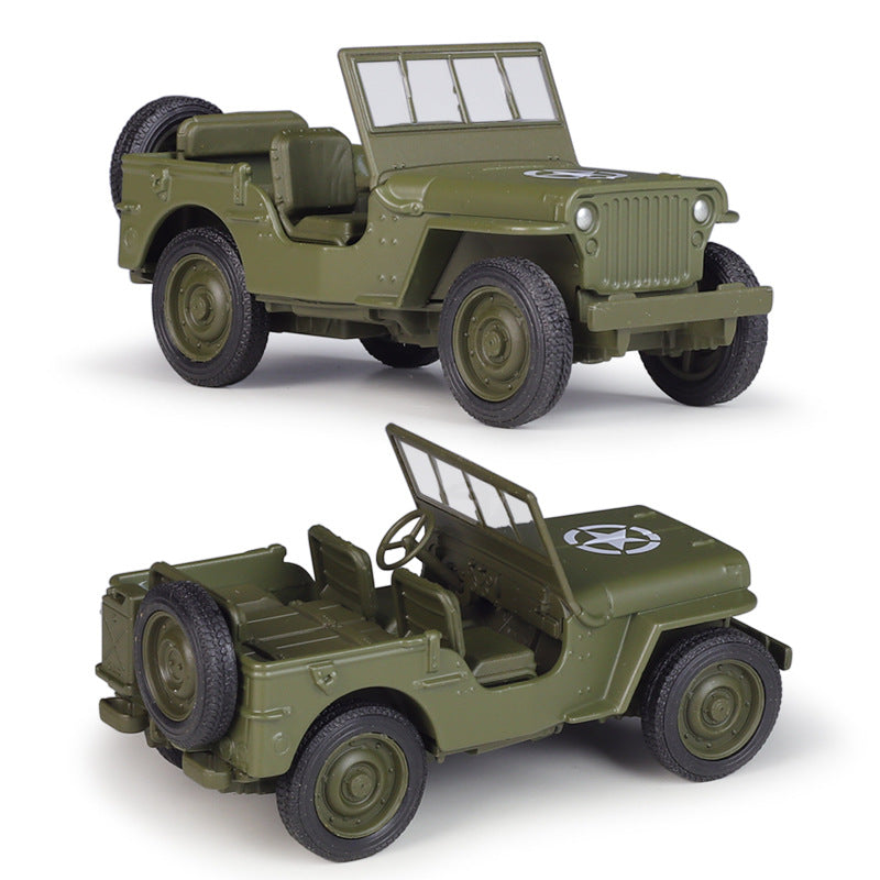 1/36 Scale 1941 Jeep Willys MB Diecast Model Car Pull Back Toy