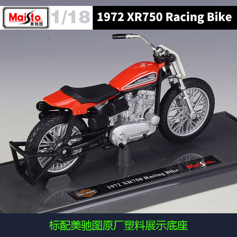 1/18 Scale 1972 Harley-Davidson XR-750 Diecast Model Motorcycle