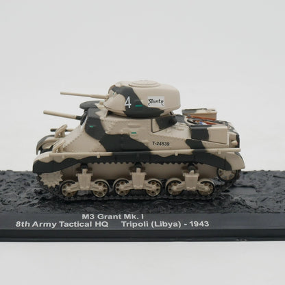 1/72 Scale 1942 M3 Grant WWII Medium Tank Diecast Model