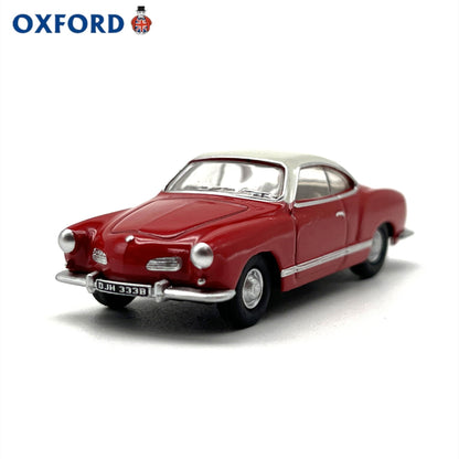 1/76 Scale Volkswagen Karmann Ghia Red Diecast Model Car