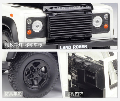 1/24 Scale Land Rover Defender (L316) Classic Diecast Model Car