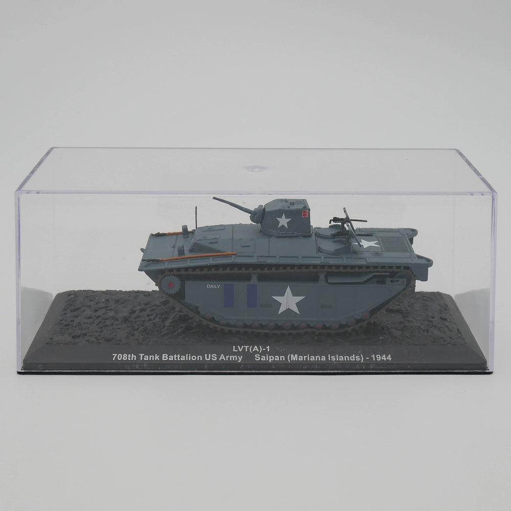 1/72 Scale 1944 WWII US LVT(A)-1 Amphibious Landing Vehicle Tracked Diecast Model