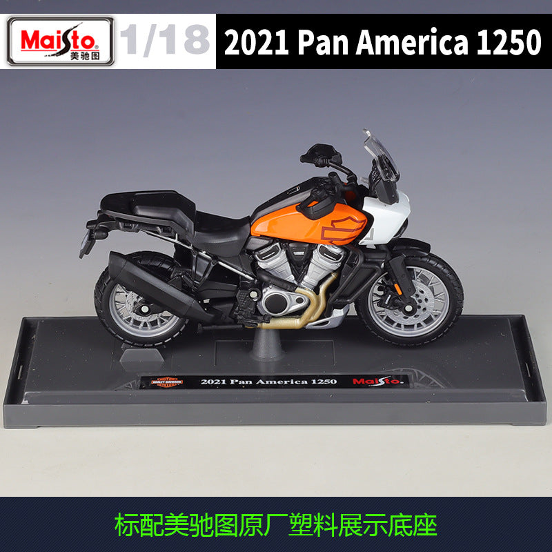 1/18 Scale 2021 Harley-Davidson Pan America 1250 Diecast Model Motorcycle