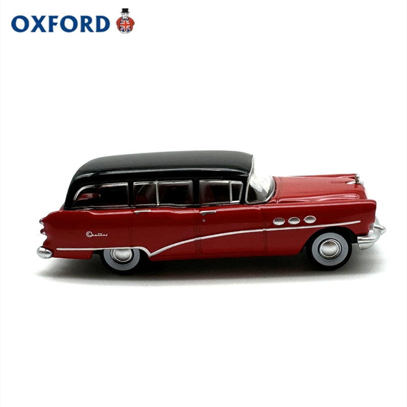 1/87 Scale 1954 Buick Century Estate Wagon Red Diecast Model Car