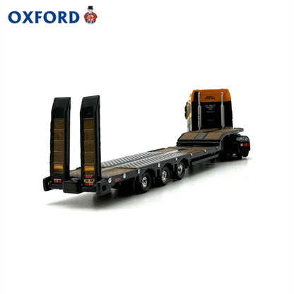 1/148 Scale Volvo FH4 Semi Low Loader Orange Diecast Model