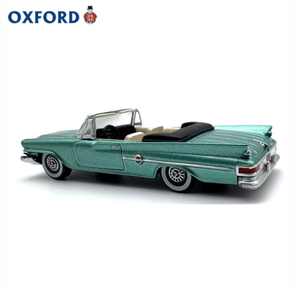 1/87 Scale 1961 Chrysler 300 Convertible (open) Green Diecast Model Car