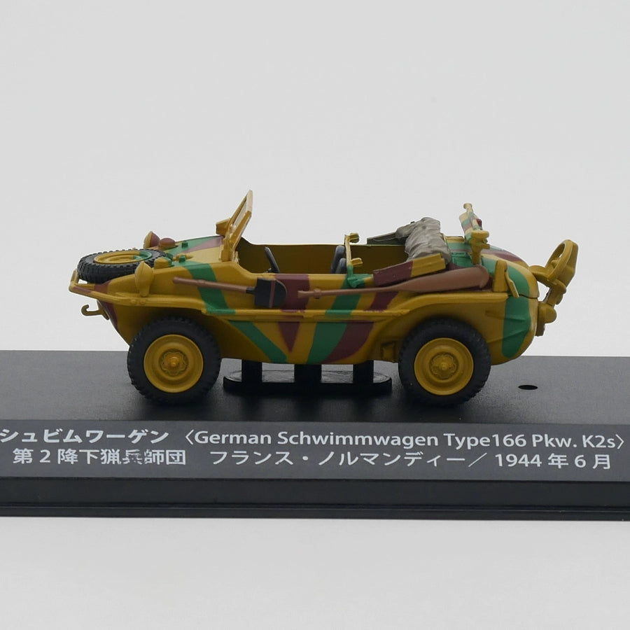 1/43 Scale 1944 Schwimmwagen Type 166 WWII German Amphibious Car Diecast Model