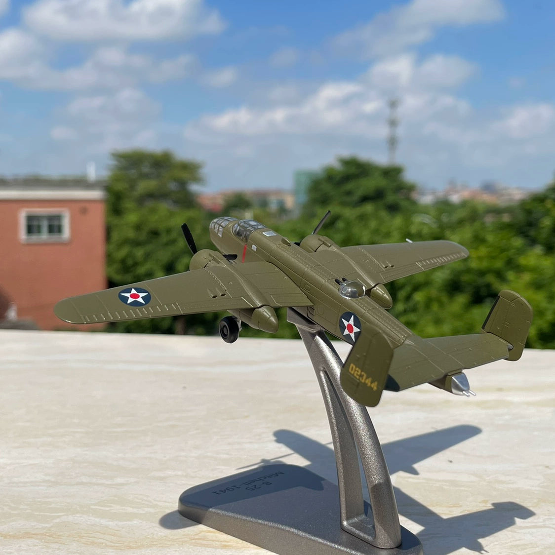 1/144 Scale North American B-25 Mitchell WWII Bomber Diecast Model Aircraft