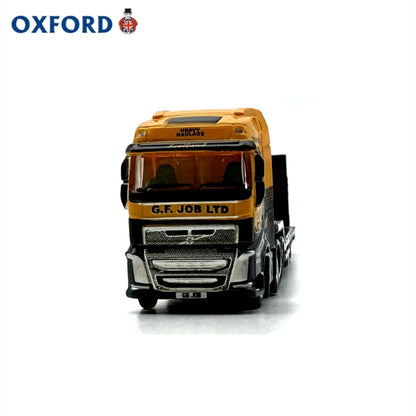 1/148 Scale Volvo FH4 Semi Low Loader Orange Diecast Model