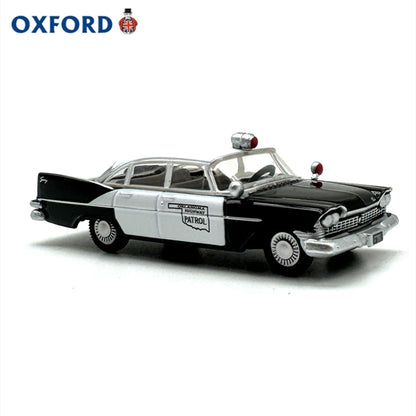 1/87 Scale 1959 Plymouth Savoy Sedan Oklahoma Highway Patrol Diecast Model Car