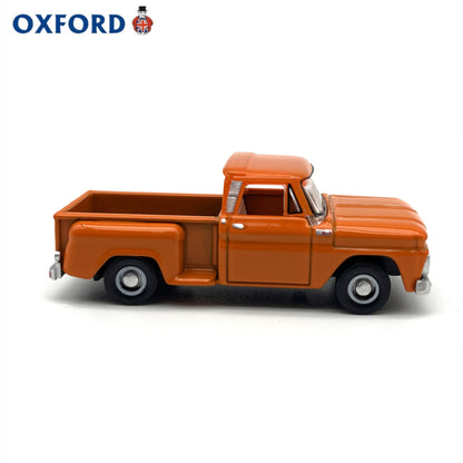 1/87 Scale 1965 Chevrolet Stepside Pickup Truck Orange Diecast Model