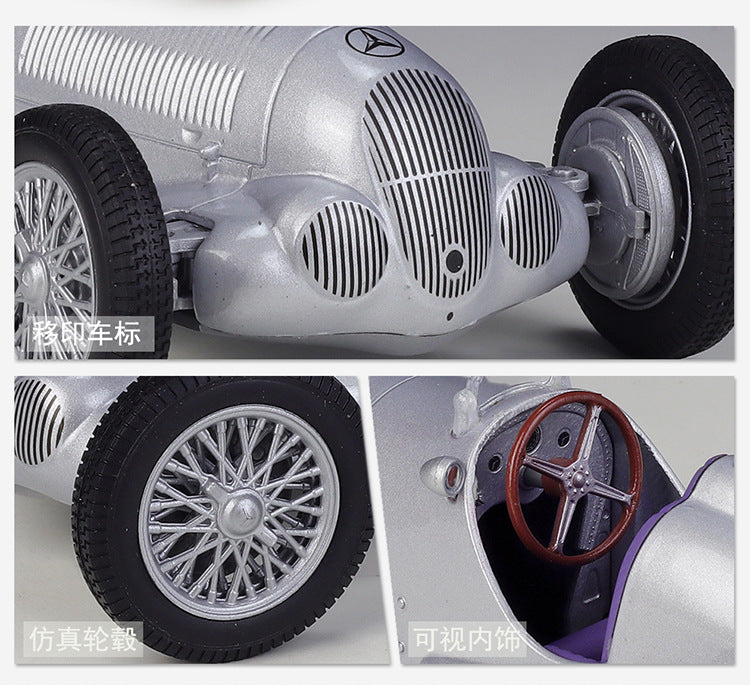 1/24 Scale 1937 Mercedes-Benz W125 Grand Prix Racing Car Diecast Model