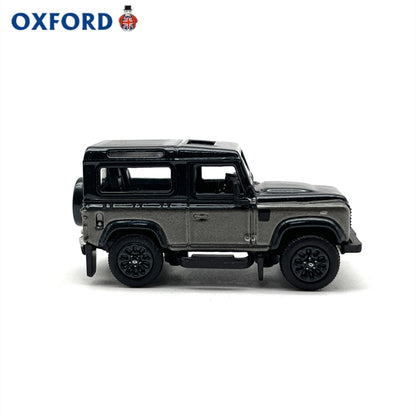 1/76 Scale Land Rover Defender 90 Grey Diecast Model Car