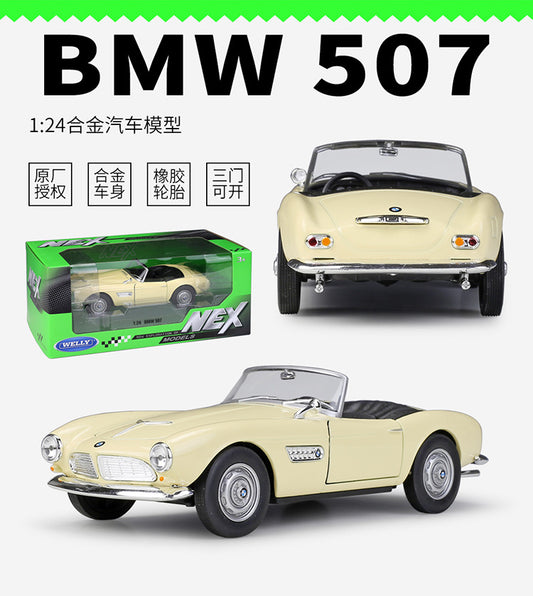 1/24 Scale BMW 507 Grand Touring Convertible Diecast Model Car