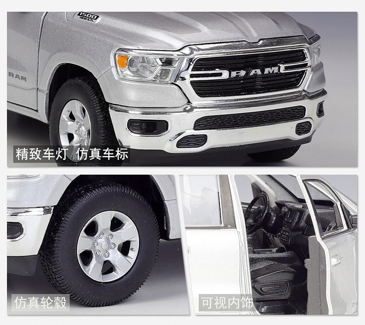 1/27 Scale 2019 RAM 1500 Pickup Truck Diecast Model Car