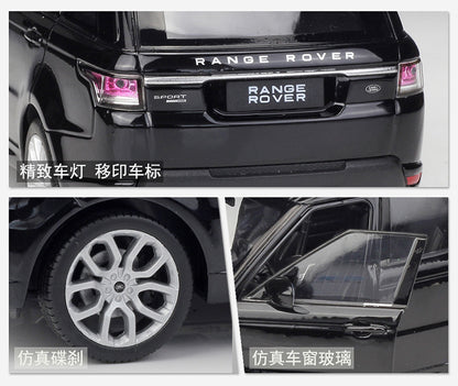 1/24 Scale Range Rover Sport Luxury SUV Diecast Model Car