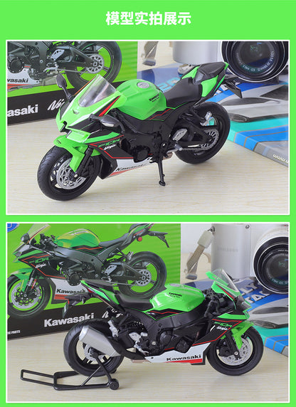 1/12 Scale 2021 Kawasaki Ninja ZX-10R Sport Bike Diecast Model Motorcycle