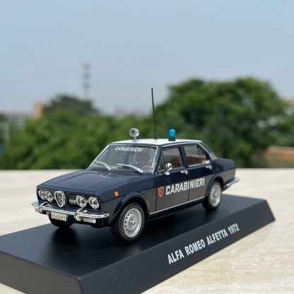 1/43 Scale 1972 Alfa Romeo Alfetta Italian Carabinieri Police Car Diecast Model