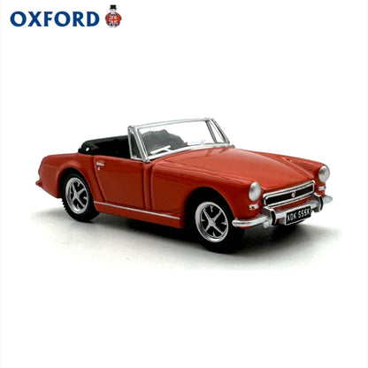 1/76 Scale MG Midget MkIII Sports Car Orange Diecast Model