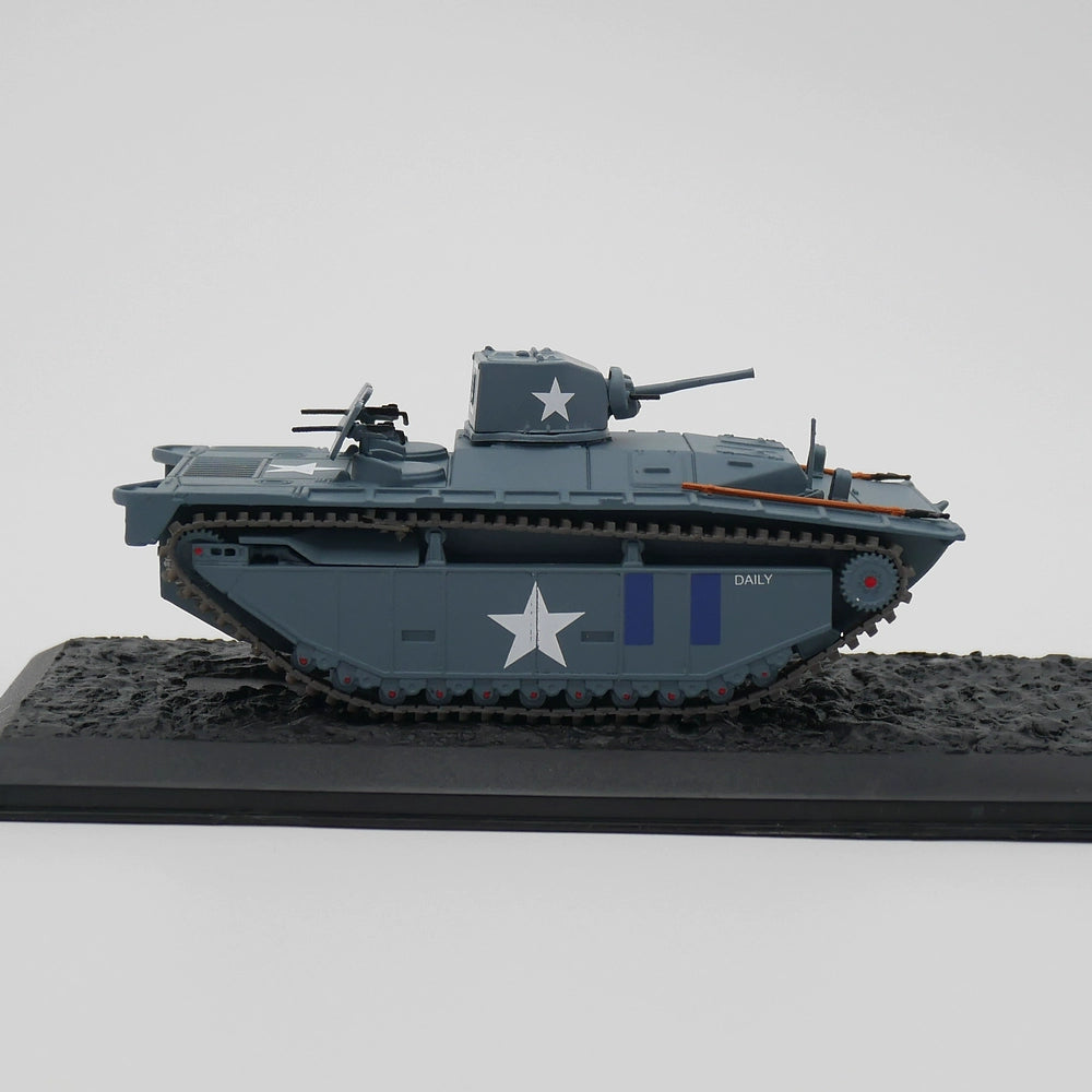 1/72 Scale 1944 WWII US LVT(A)-1 Amphibious Landing Vehicle Tracked Diecast Model