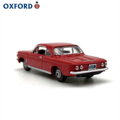 1/87 Scale 1963 Chevrolet Corvair Coupe Red Diecast Model Car