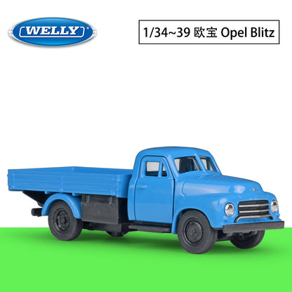 1/36 Scale Opel Blitz Truck Diecast Model Car Pull Back Toy