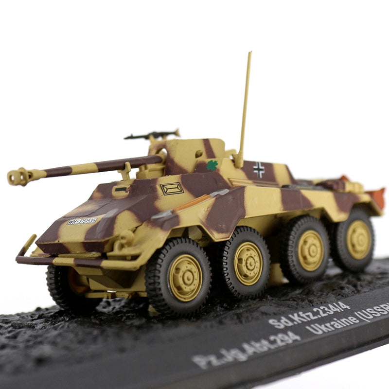 1/72 Scale Schwerer Panzerspähwagen Sd.Kfz. 231 WIWII German Armored Car Diecast Model