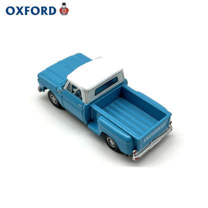 1/87 Scale 1965 Chevrolet Stepside Pickup Truck Blue Diecast Model