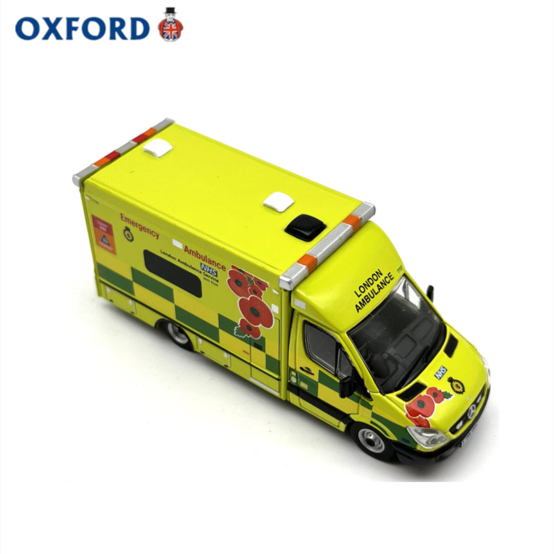 1/76 Scale Mercedes Ambulance London Ambulance Service Diecast Model