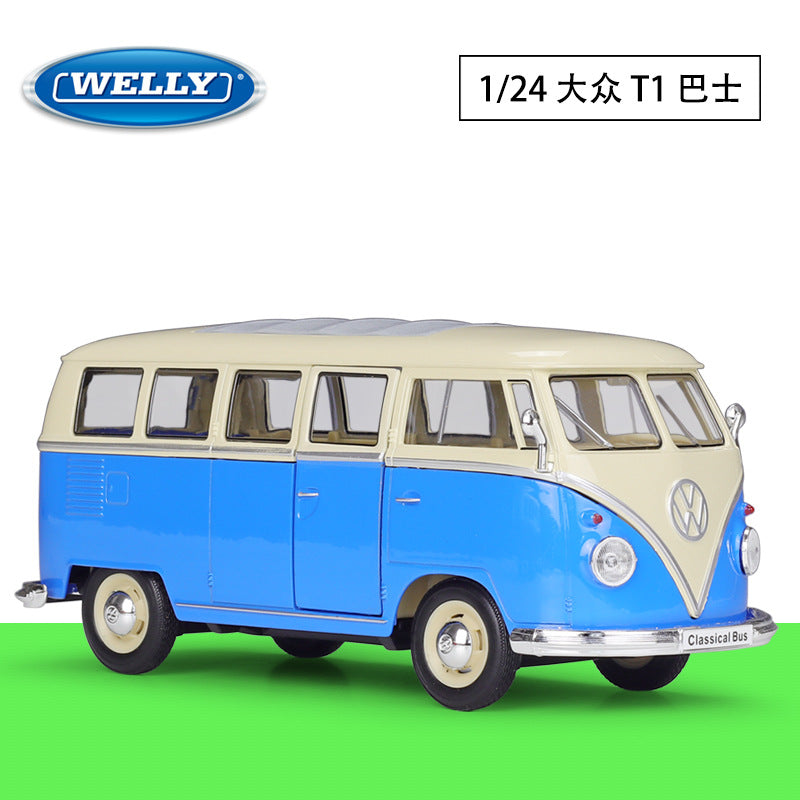 1/24 Scale 1963 Volkswagen T1 Bus Diecast Model Car