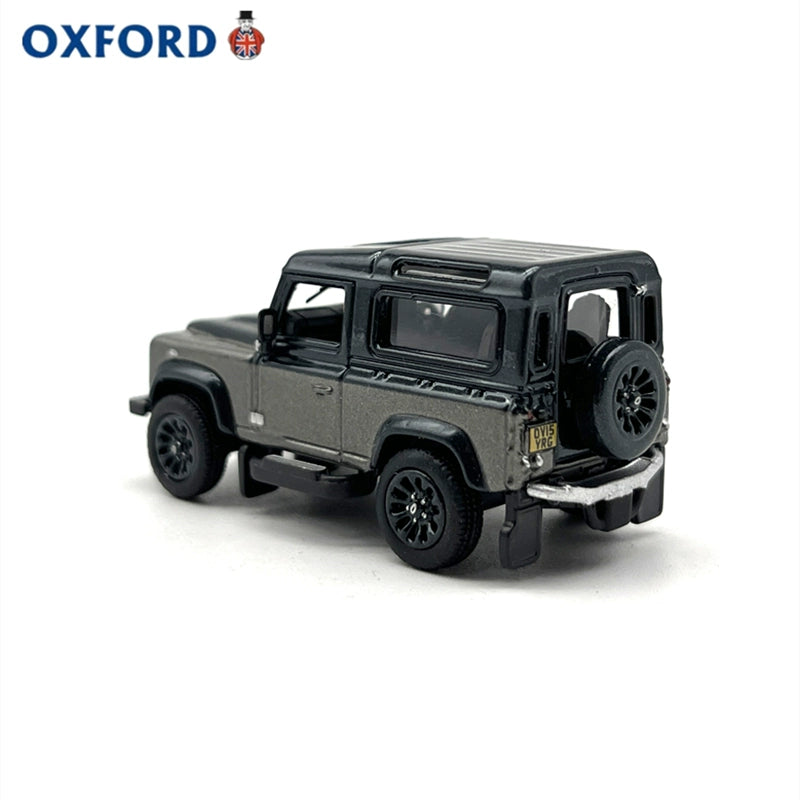 1/76 Scale Land Rover Defender 90 Grey Diecast Model Car