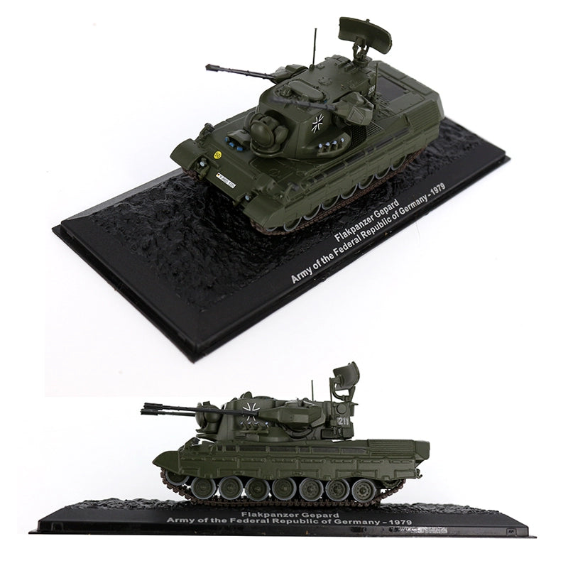 1/72 Scale 1979 Flakpanzer Gepard German Self-Propelled Anti-Aircraft Gun (SPAAG) Diecast Model