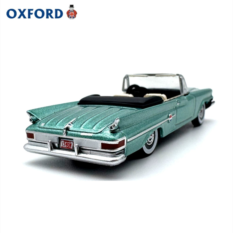 1/87 Scale 1961 Chrysler 300 Convertible (open) Green Diecast Model Car