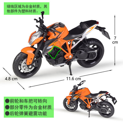 1/18 Scale KTM 1290 Super Duke R Motorcycle Diecast Model