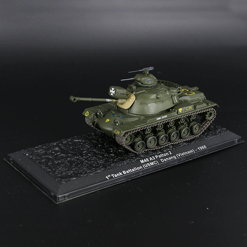 1/72 Scale 1968 M48A2 Patton USMC Vietnam War Tank Diecast Model