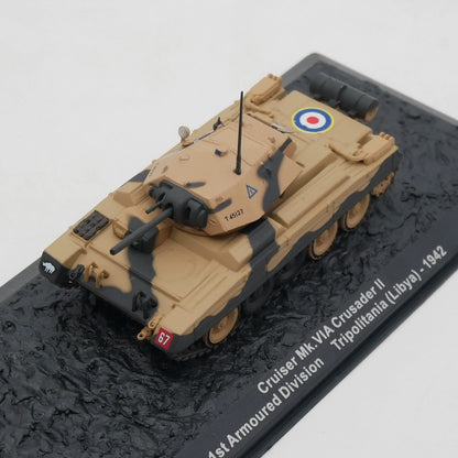 1/72 Scale Crusader II Cruiser Mk VIA 1942 WWII British Tank Diecast Model