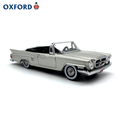 1/87 Scale 1961 Chrysler 300 Convertible Silver Diecast Model Car