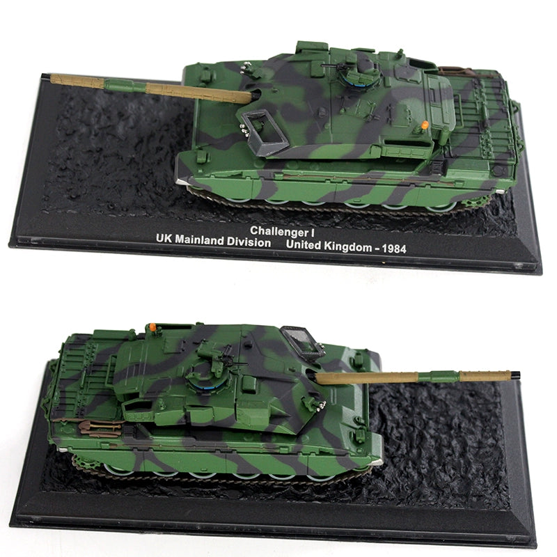 1/72 Scale Tank Diecast Models M1 Abrams M48 Patton M60 Tiger I Leopard 2 Sturmtiger Nashorn T-34 T-54 T-55 Challenger 1 C1 Ariete