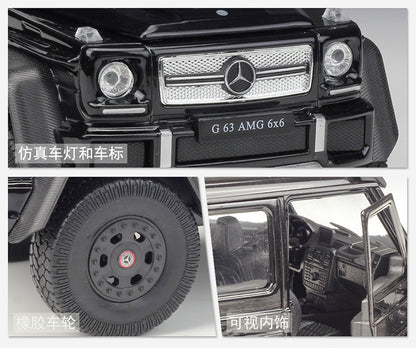 1/24 Scale Mercedes-AMG G63 6x6 Pickup Truck Diecast Model Car